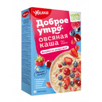 Каша Увелка овсяная Ассорти из лесных ягод, 5штx40г/уп Каша Увелка овсяная Ассорти из лесных ягод, 5штx40г/уп
