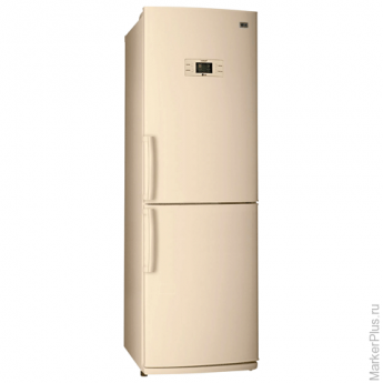 Холодильник LG GA-B409UEQA, общий объем 303 л, нижняя морозильная камера 86 л, 59,5x65x189,6 см, беж
