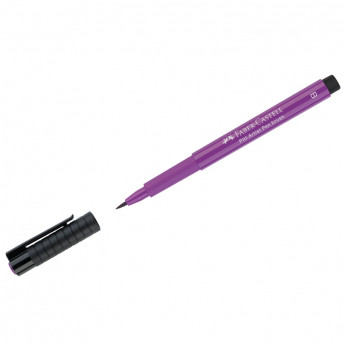 Ручка капиллярная Faber-Castell 'Pitt Artist Pen Brush' цвет 134 малиновая, кистевая, 10 шт/в уп