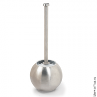 Ерш для унитаза ЛАЙМА, с подставкой в форме шара, нержавеющая сталь, матовый, 601617