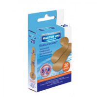 Набор пластырей Класический ELASTIC Master Uni 20 шт/уп., комплект 20 шт