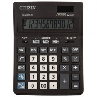 Калькулятор CITIZEN BUSSINESS LINE CDB1201BK, настольный, 12 разрядов, двойное питание, 157x200мм