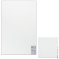 Картон белый грунтованный для живописи, 50х80 см, двусторонний, толщина 2 мм, акриловый грунт
