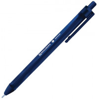 Ручка шариковая масляная автомат. BRAUBERG Trios корпус синий, 0,7мм, линия 0,35, синяя, OBPR205