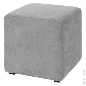 Пуф ЭТ_Валенсия, тк. велюр, серый