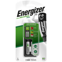 Зарядное устройство Energizer Mini + 2шт. акк. AAA (HR03) 700mAh, комплект 2 шт
