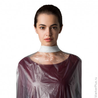 Воротнички спанлейс Белый 7x40см 200 шт/уп, 600-621, комплект 200 шт