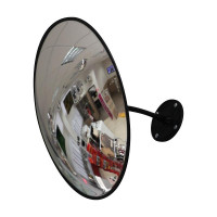 Зеркало круглое противокражное обзорное 430 мм с черным квитомвнутреннее