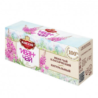 Чай Майский Иван-чай Классический, 25пакx1,5г