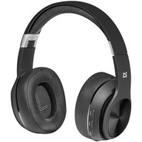 Наушники с микрофоном беспроводные Defender FreeMotion B540, Bluetooth, складные, MicroSD, FM, разъем Micro-USB, черный