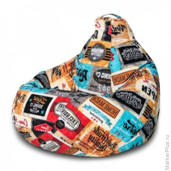 Кресло - мешок ЭТ_Лейбл II, 900x900x1300 ткань жаккард