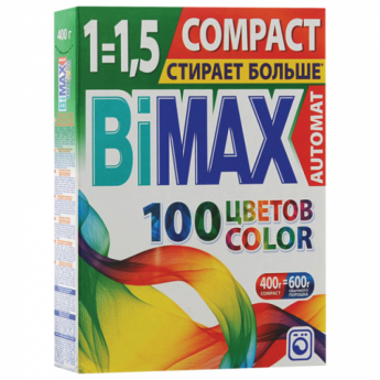 Стиральный порошок-автомат 400 г, BIMAX (Бимакс) "Color", 930-1, 520-1