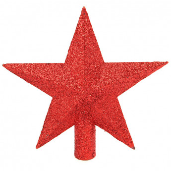Верхушка пластиковая "Звезда" 19см, красный