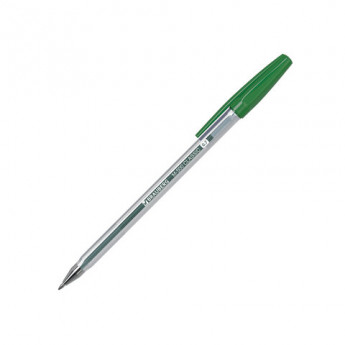 Ручка шариковая BRAUBERG M-500 CLASSIC, ЗЕЛЕНАЯ, корпус прозрачный, узел 0,7 мм, линия письма 0,35 мм, 143447