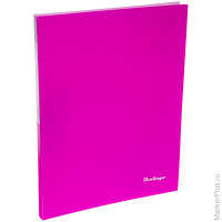 Папка c зажимом Berlingo 'Neon', 17мм, 700мкм, неоновая розовая