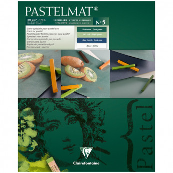 Альбом для пастели 12л. 240*300мм на склейке Clairefontaine 'Pastelmat', 360г/м2, бархат, цв.блок