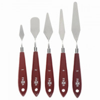 Мастихины кованые ГАММА "Студия", набор 5 штук, картонная упаковка, европодвес, 2131018_01_03, комплект 5 шт