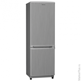 Холодильник SHIVAKI SHRF-152DS, общий объем 138 л, нижняя морозильная камера 32 л, 45x54x141 см, серый