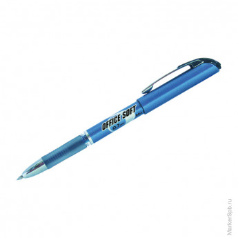 Ручка шариковая "Office soft", синяя, 0,7мм, грип