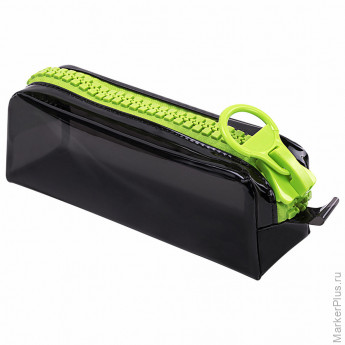 Пенал BRAUBERG с объемной "тракторной" молнией, 1 отделение, ПВХ, 22х8х6,5 см, "Neon green", 271564 Пенал BRAUBERG с объемной "тракторной" молнией, 1 отделение, ПВХ, 22х8х6,5 см, "Neon green", 271564