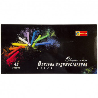 Пастель художественная Спектр "Северное Сияние", 48 цветов, картон. упак.