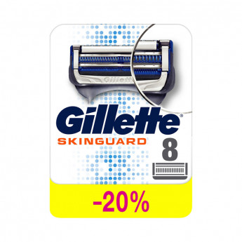 Кассеты для бритья сменные Gillette "Skinguard Sensitivee", 8шт.