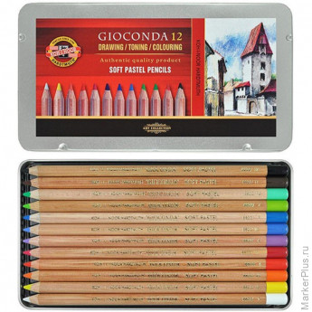 Карандаши цветные пастельные KOH-I-NOOR GIOCONDA SOFT 12цв/наб 8827012005PL Карандаши цветные пастельные KOH-I-NOOR GIOCONDA SOFT 12цв/наб 8827012005PL