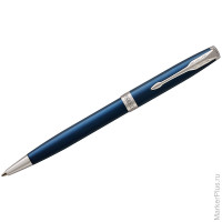 Ручка шариковая Parker 'Sonnet Subtle Blue CT' черная, 1,0мм, поворот., подар. уп.
