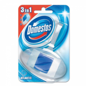 Блок туалетный подвесной твердый 40 г DOMESTOS (Доместос) "Атлантик", основной блок, 6 шт/в уп