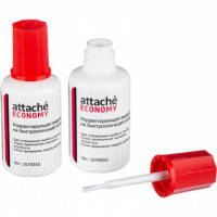 Корректирующая жидкость Attache Economy 22г на быстросохн. основе, кисточка Корректирующая жидкость Attache Economy 22г на быстросохн. основе, кисточка