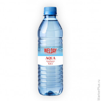 Вода негазированная питьевая WELDAY AQUA (ВЭЛДЭЙ АКВА), 0,6 л, 623760 Вода негазированная питьевая WELDAY AQUA (ВЭЛДЭЙ АКВА), 0,6 л, 623760