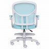 Кресло детское с подставкой для ног BRABIX "Toy MG-205", сетка/ткань TW, голубое, 533152