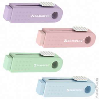 Ластик выдвижной BRAUBERG "Slider Mini", 68х22х13мм, пастельные цвета ассорти, 271983 Ластик выдвижной BRAUBERG "Slider Mini", 68х22х13мм, пастельные цвета ассорти, 271983