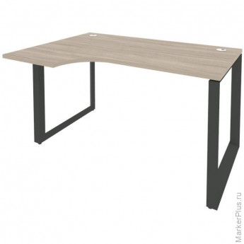 Стол ONIX-О левый О на металлокаркасе O.MO-SA-2L аттик дуб/антрацит