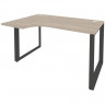 Стол ONIX-О левый О на металлокаркасе O.MO-SA-2L аттик дуб/антрацит