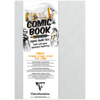 Скетчбук для маркеров 32л. 176*250мм, на склейке Clairefontaine 'Comic book', 220 г/м2