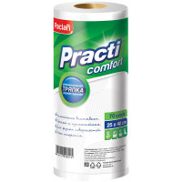 Тряпка PACLAN "COMFORT" вискоза 25*40см, 70 шт. в рулоне
