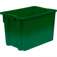 Контейнер пластиковый 600х400х400мм сплош/сплош (арт.605)_зеленый