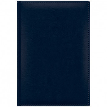 Ежедневник датированный 2017г., А5, 176л., кожзам "Caprice Thermo Silver", темно-синий, серебр. срез