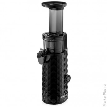 Соковыжималка шнековая BRAYER BR1701, 130 Вт, функция реверс, контейнер для сока 0,6 л, черная