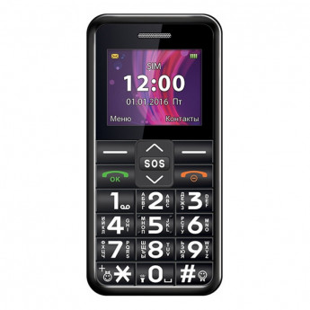 Мобильный телефон Texet TM-101 черный (TM-101)