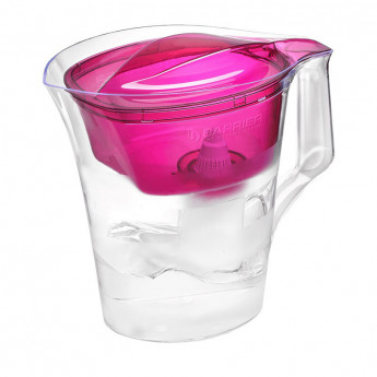 Кувшин-фильтр для воды Барьер "Твист", пурпурный, с картриджем, 4л