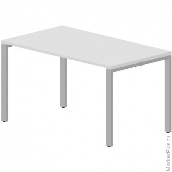 Стол STRIKE 2 громмета 1380х780мм STNG148BLAL Белый, опора Алюминий