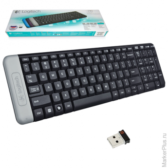 Клавиатура беспроводная LOGITECH K230, 101 клавиша, черная, 920-003348