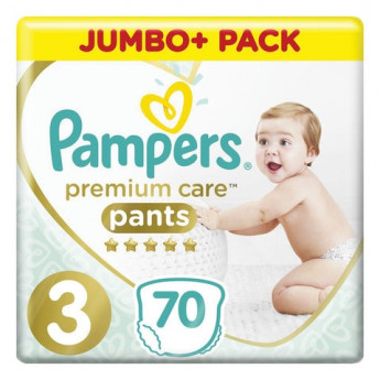 Подгузники-трусики 70шт PAMPERS (Памперс) Premium Care Pants, размер 3 (6-11 кг), 1210807