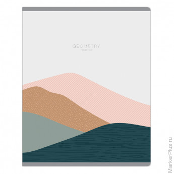 Тетрадь предметная 48л. Greenwich Line "Skyline" - Геометрия, "софт-тач" ламинация, тиснение фольгой, 70г/м2