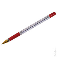 Ручка шариковая "MC Gold", красная, 0,5мм, грип, штрих-код, 12 шт/в уп