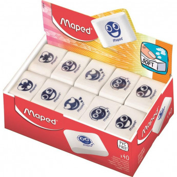 Ластик мягкий ESSENTIALS SOFT в дисплее, цвета 112911