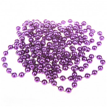 Бусы-шарики 8мм 2,7м, фиолетовый