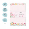 Сменный блок 80л., А5, MESHU "Field flowers", пленка т/у, в клетку Сменный блок 80л., А5, MESHU "Field flowers", пленка т/у, в клетку